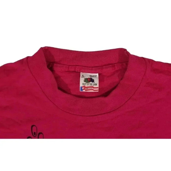 PHISH Vintage 1990s Single Stitch Fruit of the Loom Tag Magenta T-Shirt Adult L - Picture 7 of 9
